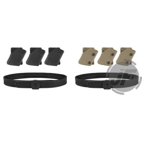 IPSC USPSA IDPA Pistol Magazine Pouch + Inner & Outer Belt Set Competition High Speed Shooting Belt w/ 3x Fast Draw Mag Holster