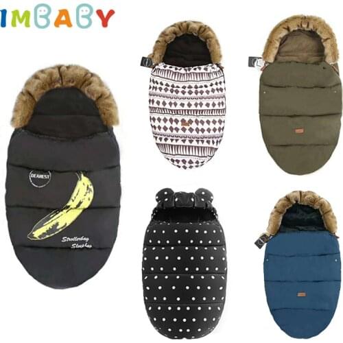 IMBABY Extract Envelope Baby Sleeping Bags Newborn Cocoon Winter Envelope for Babies Stroller Infants Footmuff in Trollery