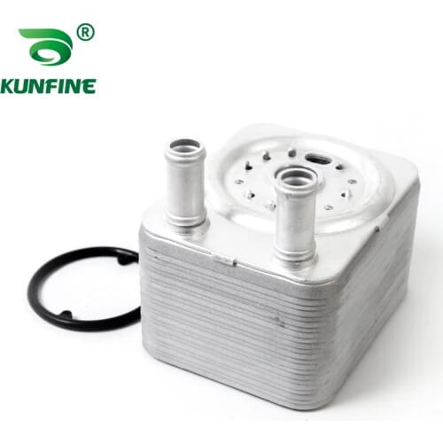 Oil Radiator Oil Cooler Engine Oil Cooler with Rubber Seal Ring for Audi Q7 3.6 Part No.038 117 021E 038 117 021B/C 038117021E