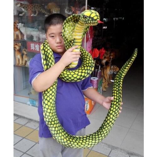 Lovely cartoon green snake long 260cm plush toy soft doll Christmas gift b1222