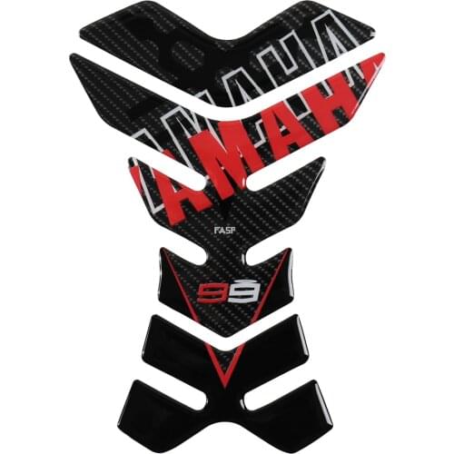 5D Real Carbon Fiber Motorcycle Tank Pad Sticker Decal Emblem for YAMAHA R1 R6 XJR YZF