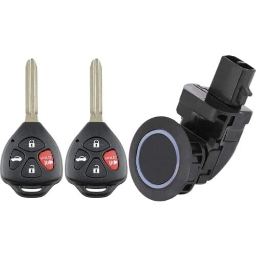 Parking Sensor 89341-33050 PDC Sensor Ultrasonic Reverse With 2 X Remote Car Key Fob Shell Case