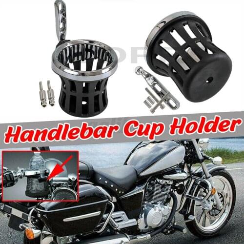 Motorcycle Cup Holder Handlebar Mount Drink Bottle Holder For Harley Davidson Touring 2014-2020