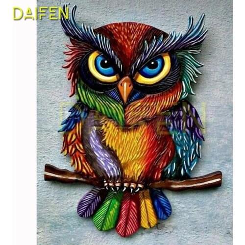 Full Round Diamond embroidery Cartoon owl DIY3D Diamond mosaic Cartoon owl Full Square Diamond painting Cross stitch Cartoon owl
