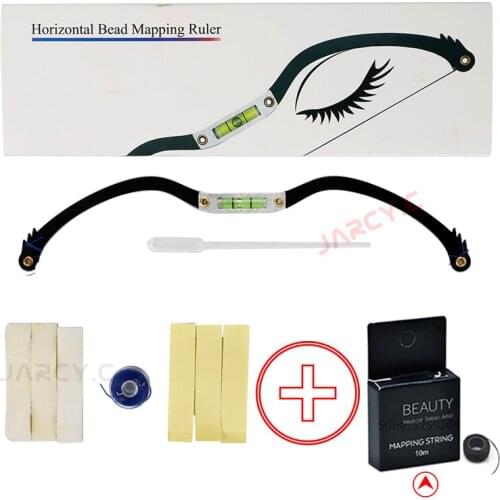 Semi-Permannet Microblading Makeup Bow line ruler Eyebrow positioning measuring tools stencil tattoo accessories line Mark ruler