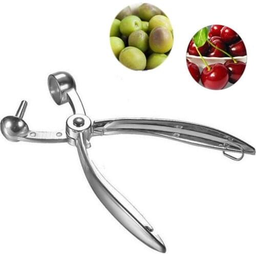 Protable Cherry Corer Handheld Jujube Corer Olive Corer Denuclear Tool Multifunction Stainless Steel Cherries Corer Remover