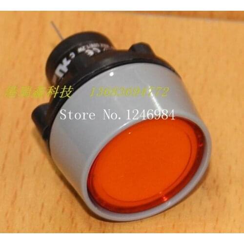 [SA]Indicator seat Taiwan DECA Progressive Alliance M22 circular yellow lights waterproof seat D16PLU1-000--10pcs/lot