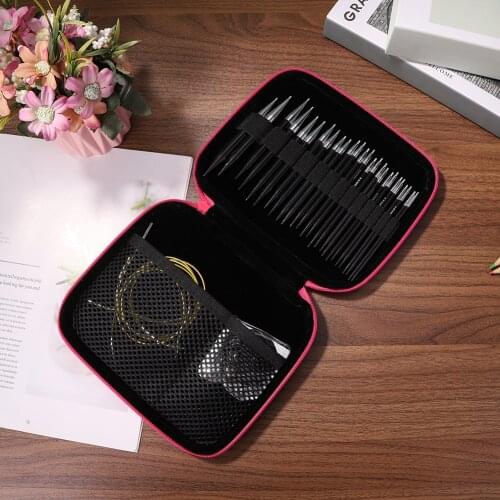 Detachable Circular Knitting Needles Set DIY Sweater Carpet Crochet Hooks Tools Knitting Needles Set Interchangeable