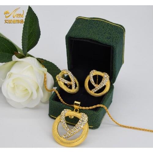 ANIID Earring And Necklace Jewelery Set Brand Jewelry Accessories Wedding Pendant For Brides High Quality Habesha Eritrea