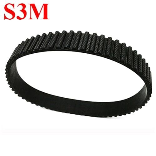 STS S3M-312 S3M-333 104 111 Trapezoid ARC Tooth 10mm 15mm Width 3mm Pitch Closed-Loop Transmission Timing Synchronous Belt