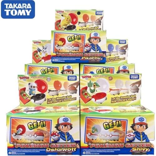 TAKARA TOMY Pokemon Elf Ball Set anime figures Charizard Lucario Snivy MC Out of print boy toy collection