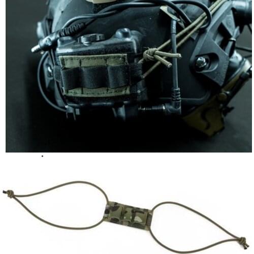 Outdoor Sports Tactical Helmet Lanyard Elastic Storage Board Night Vision Device Fixed Belt Elastic Band