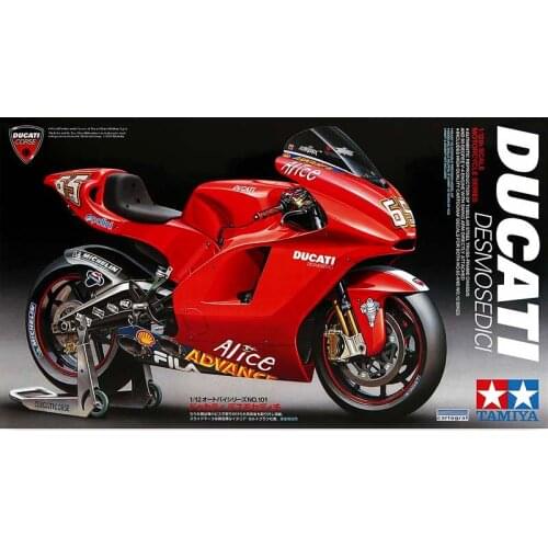 1/12 Tamiya plastic assembly car model Ducati Desmosedici motorcycle racing toy static model DIY assembly kit #14101