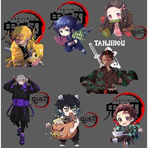 1PCS Japanese anime Iron On Patches For Clothing A-level Washable Thermal Transfers Sticker On Clothes T-shirt Appliques