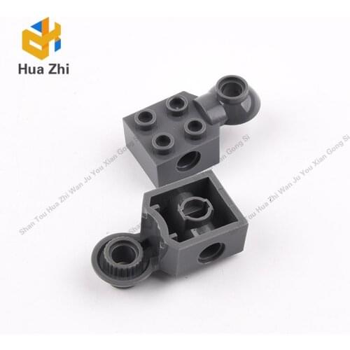 Building Blocks Parts 48170 10PCS Technic Brick Special 2 x 2 with Pin Hole, Rotation Joint Ball Half [Horizontal Top]LEGOING