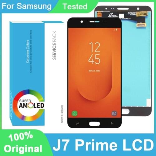 100% Original PLS IPS 5.5'' Display For Samsung Galaxy J7 Prime G610 G610F Full LCD Touch Screen Digitizer Repair Parts