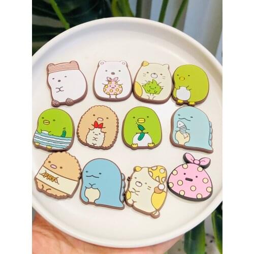 100PCS Wholesale Mix Cat Lizard PVC Craft Flat Back For DIY Children Shoes Scrapbook Charms Jewelry Embellishments Party Gift