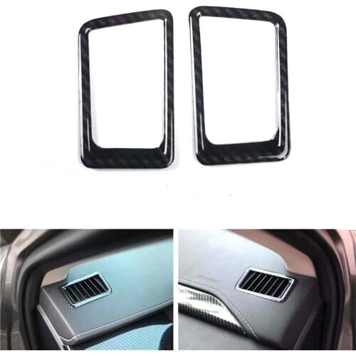2Pcs/set Car Dashboard Air Vent Frame Trim Stickers For Lexus NX 2015-2019 ABS Car Styling