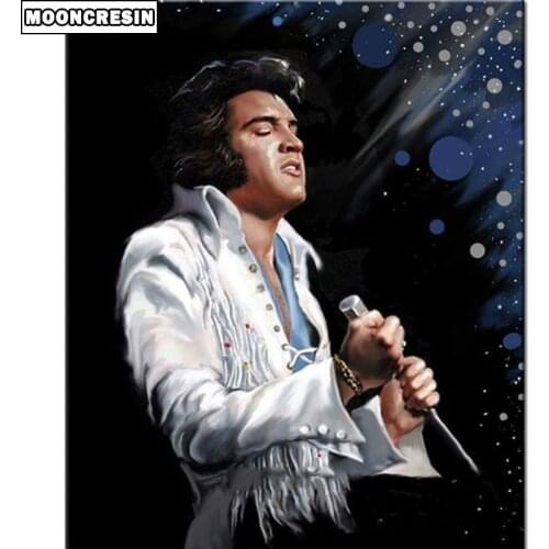 5D Diy Diamond Painting Elvis Presley Full Square Diamond Embroidery Pattern Of Rhinestones Home Decor Needlework Mosaic Crafts
