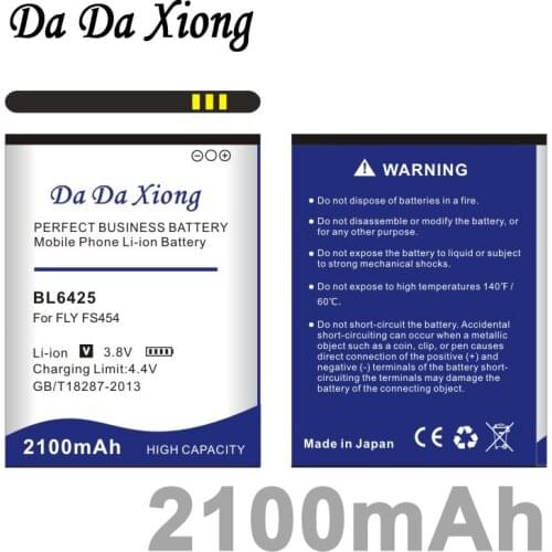 Da Da Xiong 2100mAh BL6425 Battery for Fly FS454 Nimbus 8 FS455 Nimbus 11 FS456 Nimbus 14 FS457 Nimbus 15 Cell phone Battery