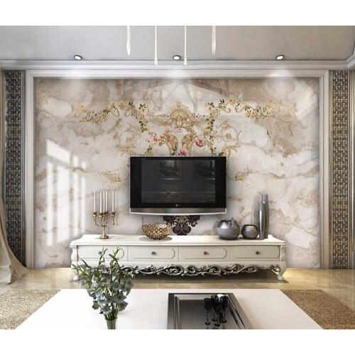 Bacaz papel de parede 3d luxury gold marble wallpaper living room TV background wall paper bedroom flower wallpaper large murals