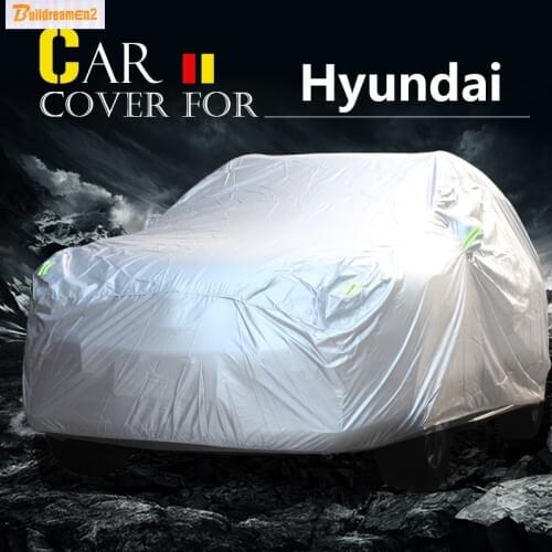 Buildreamen2 Car Cover Indoor & Outdoor Sun Shade Rain Snow Scratch Resistant Dust Proof Cover Waterproof For Hyundai IX25 IX35