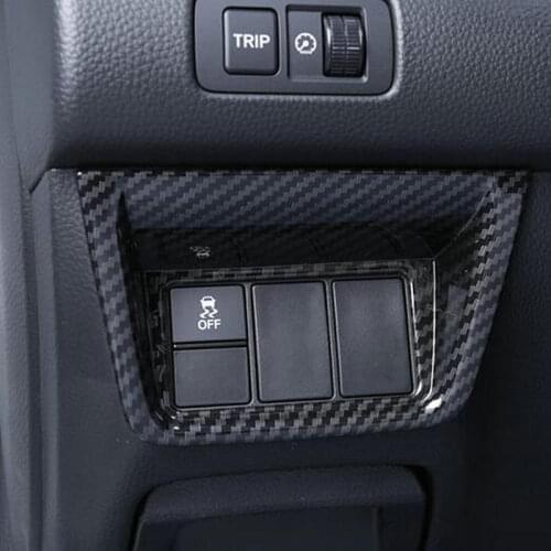 Carbon fiber decorative frame of lower left control panel of main driver For Honda Accord 10th 2018 2019
