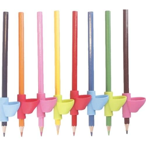 Children Kids Correction Writing Hold Pen Grip Posture Tool Silicone Writing Posture Corrector Stationery Drawing Toys