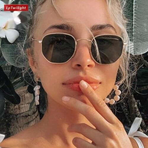 LpTwilight 2021 Metal Classic Vintage Women Sunglasses Luxury Brand Design Glasses Female Driving Eyewear