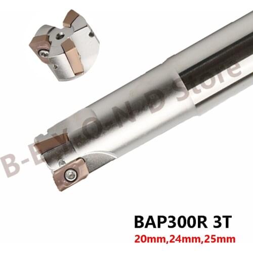 BEYOND BAP300R BAR 300R 3T BAP300 20mm 24mm 25mm Right Angle Precision Milling Cutter Holder Endmill Shank use APMT1135 Inserts