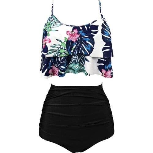 Swimwear Women2021sexy Bikini Wave Solid Color Cup Split Cover-up Swimsuit Beachwear Bathing Suit Bañadores Mujer 2021