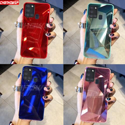 Laser Diamond Case for Samsung A71 A51 A21 A01 A11 A31 A41 A50 A70 A30 A40 A20 A10 S Mirror Cover for Galaxy S20 Ultra S10 Plus