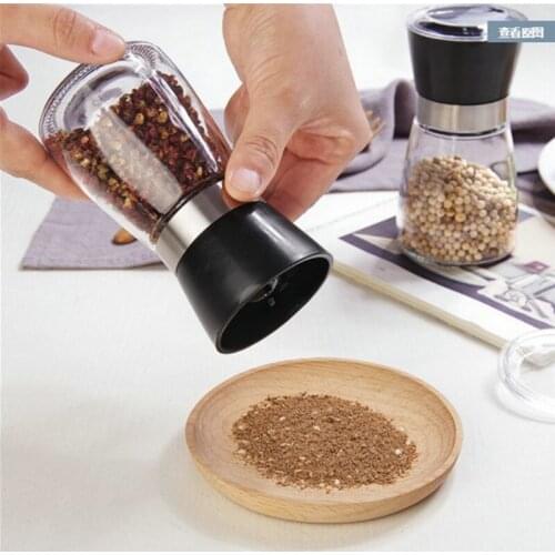 1 PCS Pepper Grinder Manual Salt Pepper Mill Grinder Kitchen Cooking BBQ Tools Spice Grinding Container