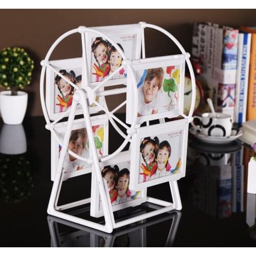 Modern and Simple Ferris Wheel Photo Frame Set 5 inch Rotating Windmill Creative Photo Frame Childrens Combination Photo Frame