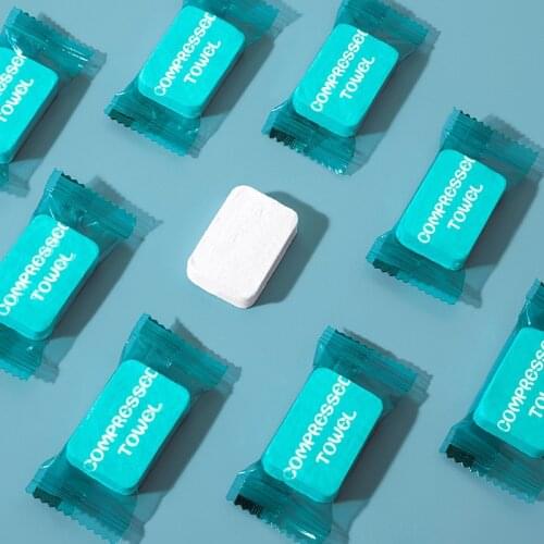 10Pcs Disposable Cotton Compressed Portable Big Size Face Towel Water Wet Wipe Washcloth Napkin Outdoor Moistened Tissues Napkin