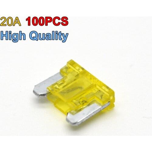 Wholesale 100PCS/Lot New Brand Safty Auto Car Boats Blade Fuses Mini Size Type 20 Amp