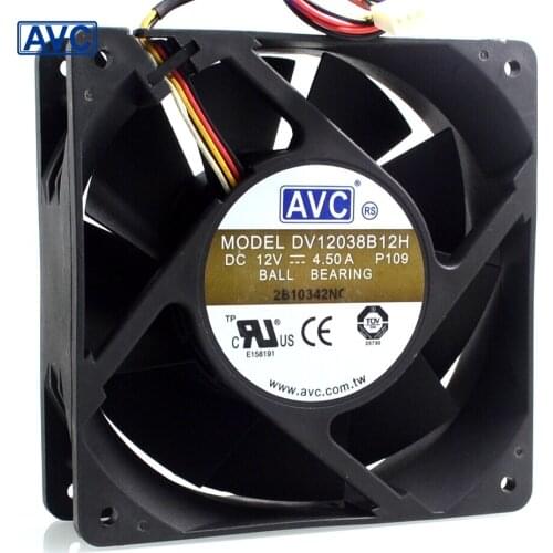 Original server fan DV12038B12H 12038 120mm 12V 4.5A 12CM cooling fan cooler
