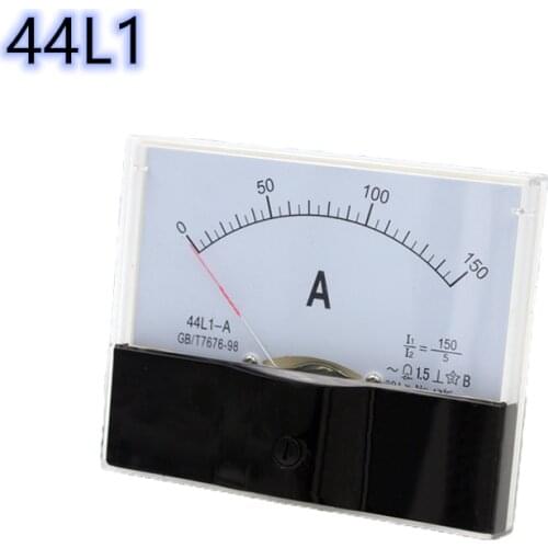 AC Plastic Analog Pointer Ammeter Ampere Meter Panel 5A 10A 15A 30A 50A 75A 100/5A High Accuracy Mechanical Current Meters