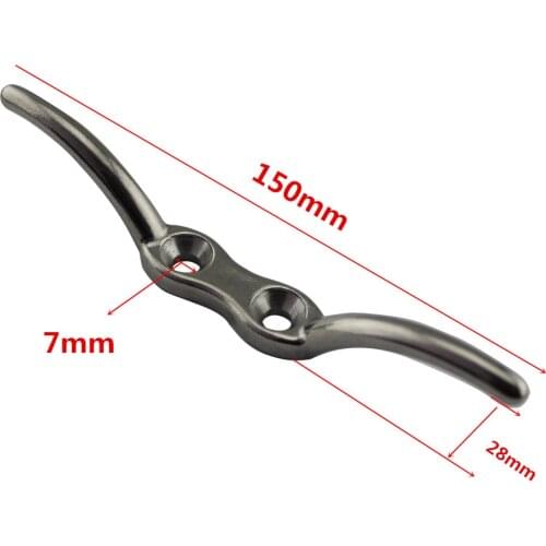 Grade SS316 Flagpole Cleat Hook Fixed Hook Flag Rope Cleat Flag Halyard Boat Securing Tie Down Docks Tarps Awnings