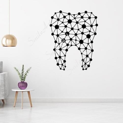 Romantic teeth Decal Removable Vinyl Mural Poster Decor Living Room Bedroom Removable Decal Creative Stickers