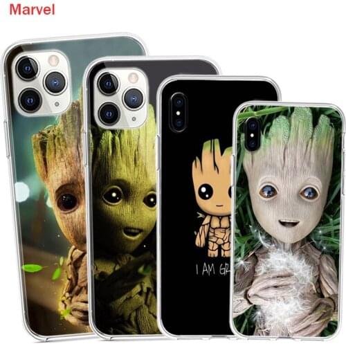 Silicone Cover Baby Groot Cutest For Apple IPhone 12 Mini 11 Pro XS MAX XR X 8 7 6S 6 Plus 5S SE Phone Case