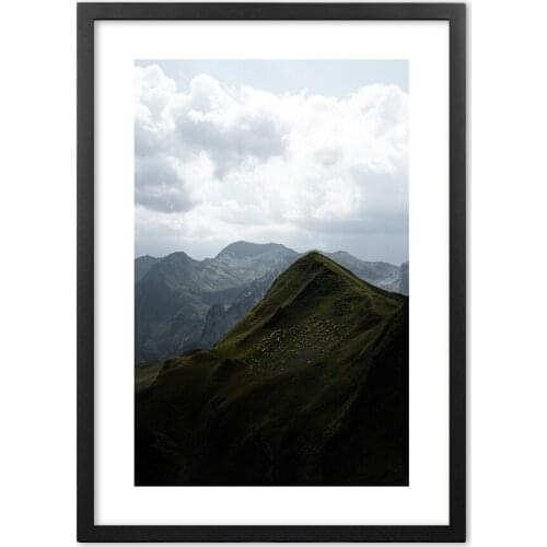 Nordic Modern Sheep Flock On The Hill Wall Art Print paper Painting Nordic Poster And Prints Wall Pictures For Living Room Decor