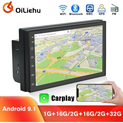 OiLiehu 2Din Universal 7'' Android Multimedia Player GPS Navigation Car Radio For Hyundai Passart Toyota Nissan Kia Seat Stereo