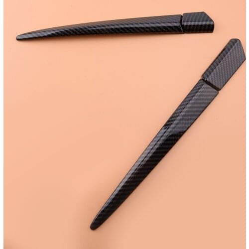 High Quality 4pcs Carbon Fiber Style Side Door Rear View Mirror Pillar Decor Trim Cover Fit for Honda Civic 10th 2016-2020