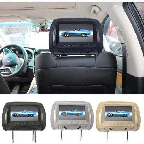 High Quality Automotive General 7-inch Rear Headrest HD Digital Screen Liquid Crystal Display Car Headrest DVD Player Wholesales