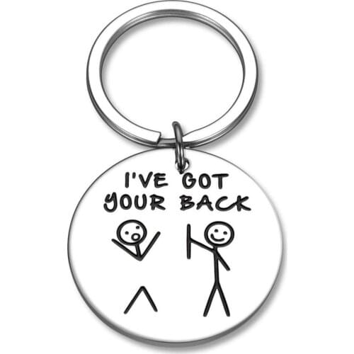 Funny Friendship Gifts Keychain for Best Friend BFF Sisters Birthday Christmas Valentine Gifts for Daughter Son Boys Girls