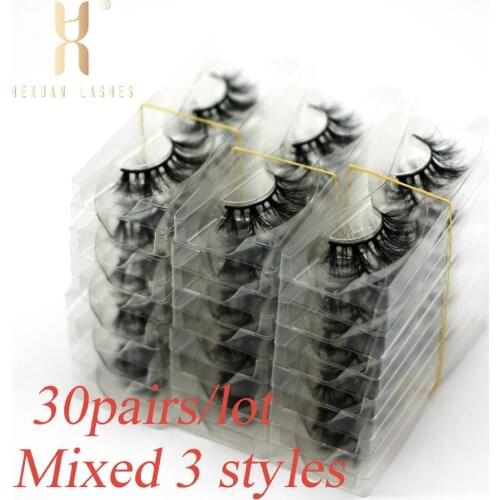 30 pairs mink lashes order with free boxes