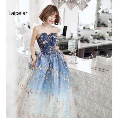 2020 New Long Elegant Slim Off Shoulder Host Annual Meeting Dress for Women