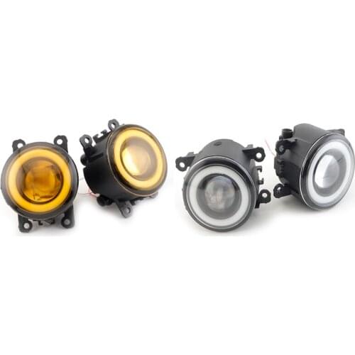 1Pair LED Fog Light Angel Eye Daytime Running Lights for Suzuki Jimny 2018 2019 2020 JB43 Jimny 1998-2017