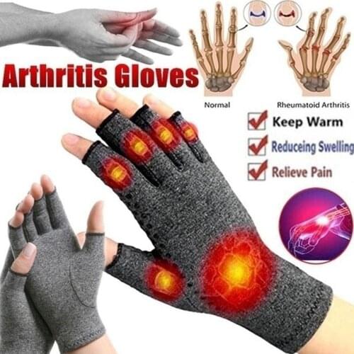 1 Pair Winter Warm Arthritis Gloves Anti Arthritis Therapy Compression Ache Joint Pain Relief Screen Gloves Health Care